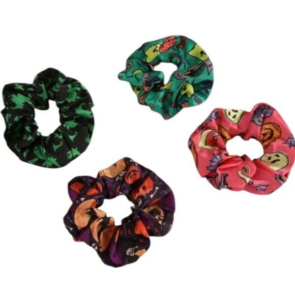 Halloween Patterned Scrunchies - Picture 2 of 2